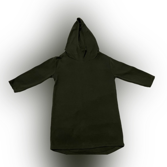 Zara Women’s Hoodie 3/4 Sleeves Green TShirt Size:S - Picture 3 of 5